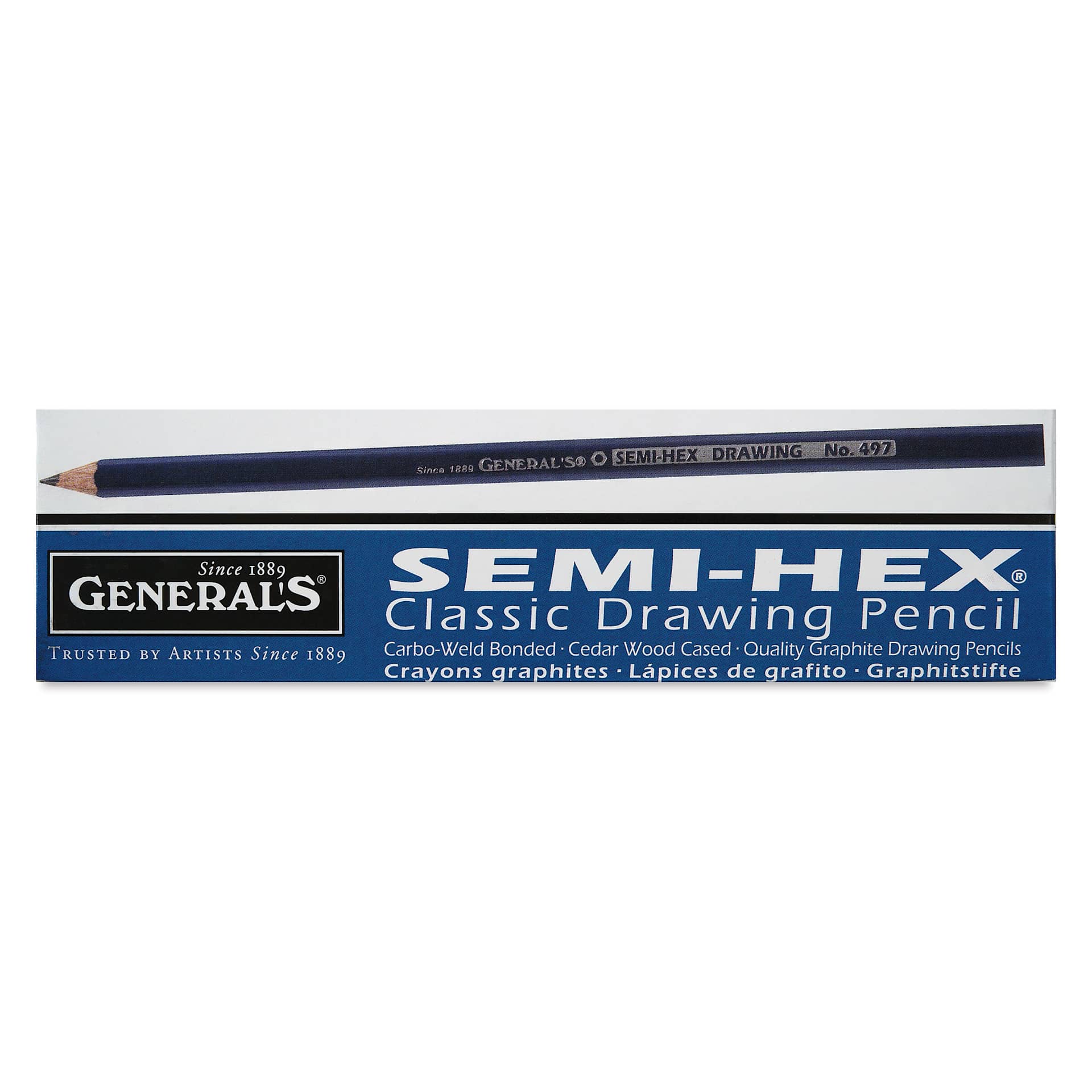 General's Semi-Hex Drawing Pencils - Class Pack of 144, front of packaging