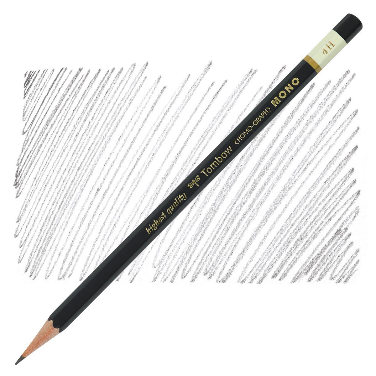 Tombow Mono Professional Drawing Pencil - 4H pencil and swatch