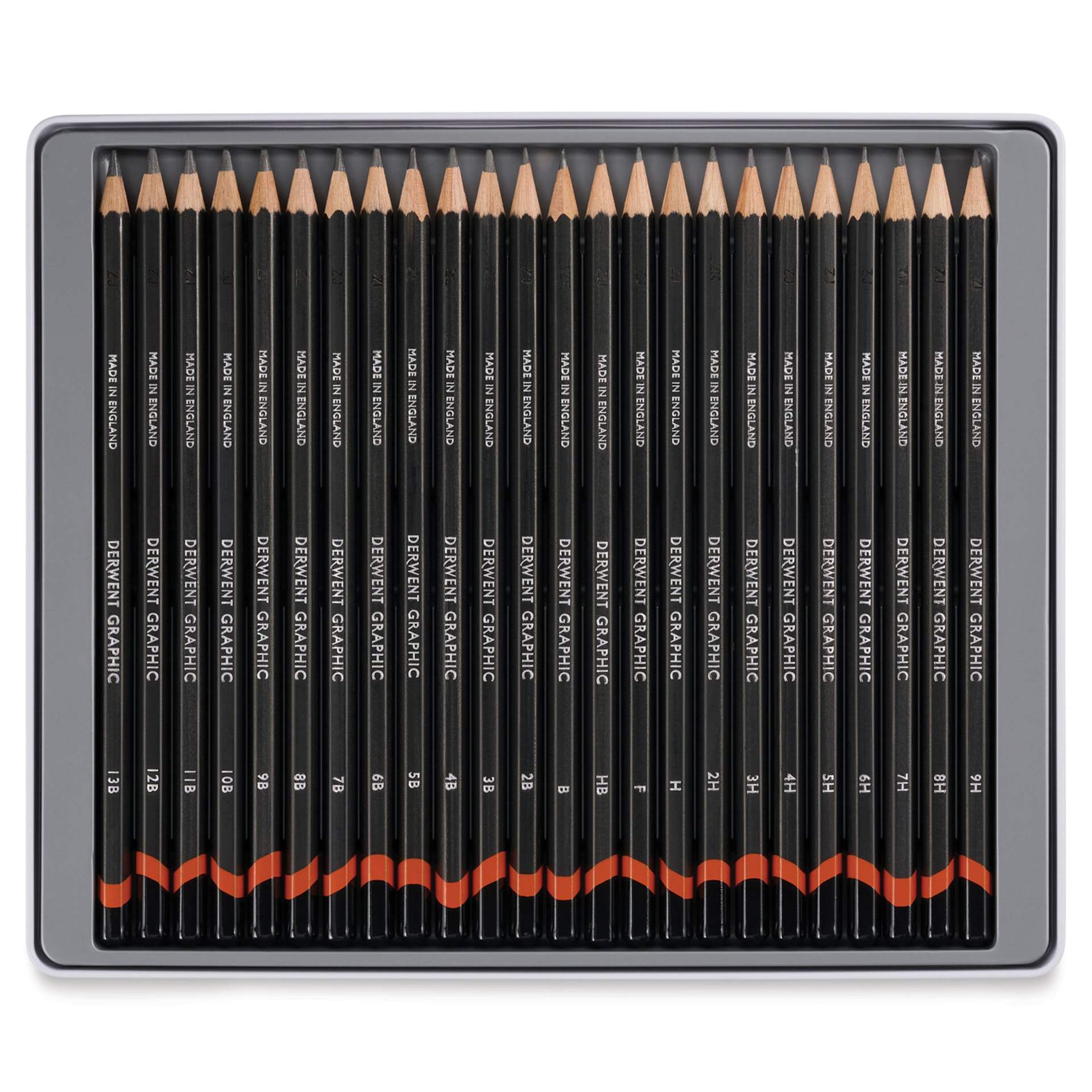 Derwent Graphic Pencils - Complete Graphite, Set of 24, contents