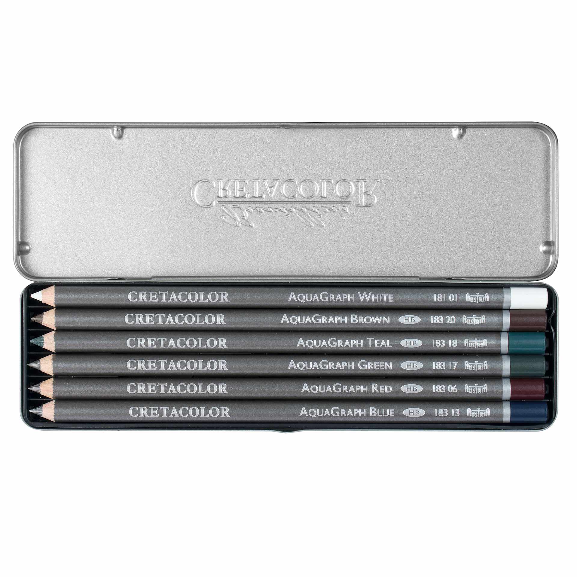 Cretacolor Graphite Water-Soluble Pencils Pocket Set