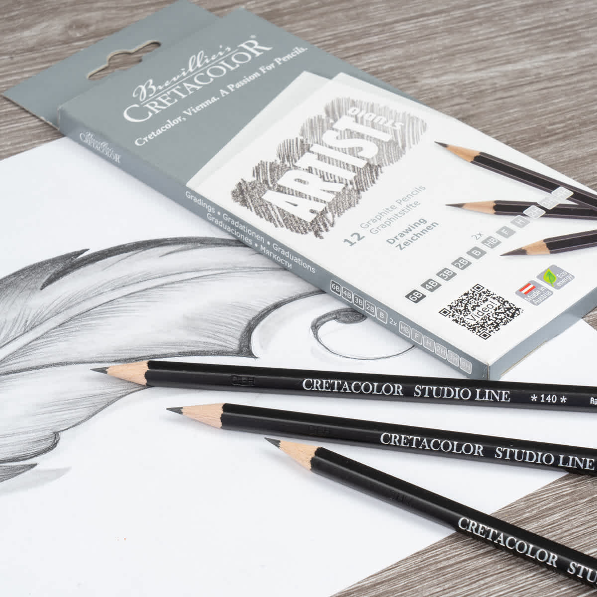 Artist Studio Graphite Pencils Set 12-Pencil Set