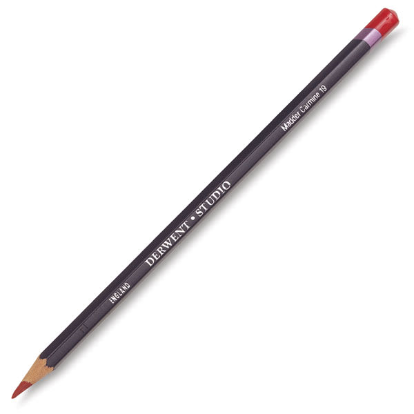 Derwent Studio Colored Pencil-Individual Madder Carmine Pencil shown