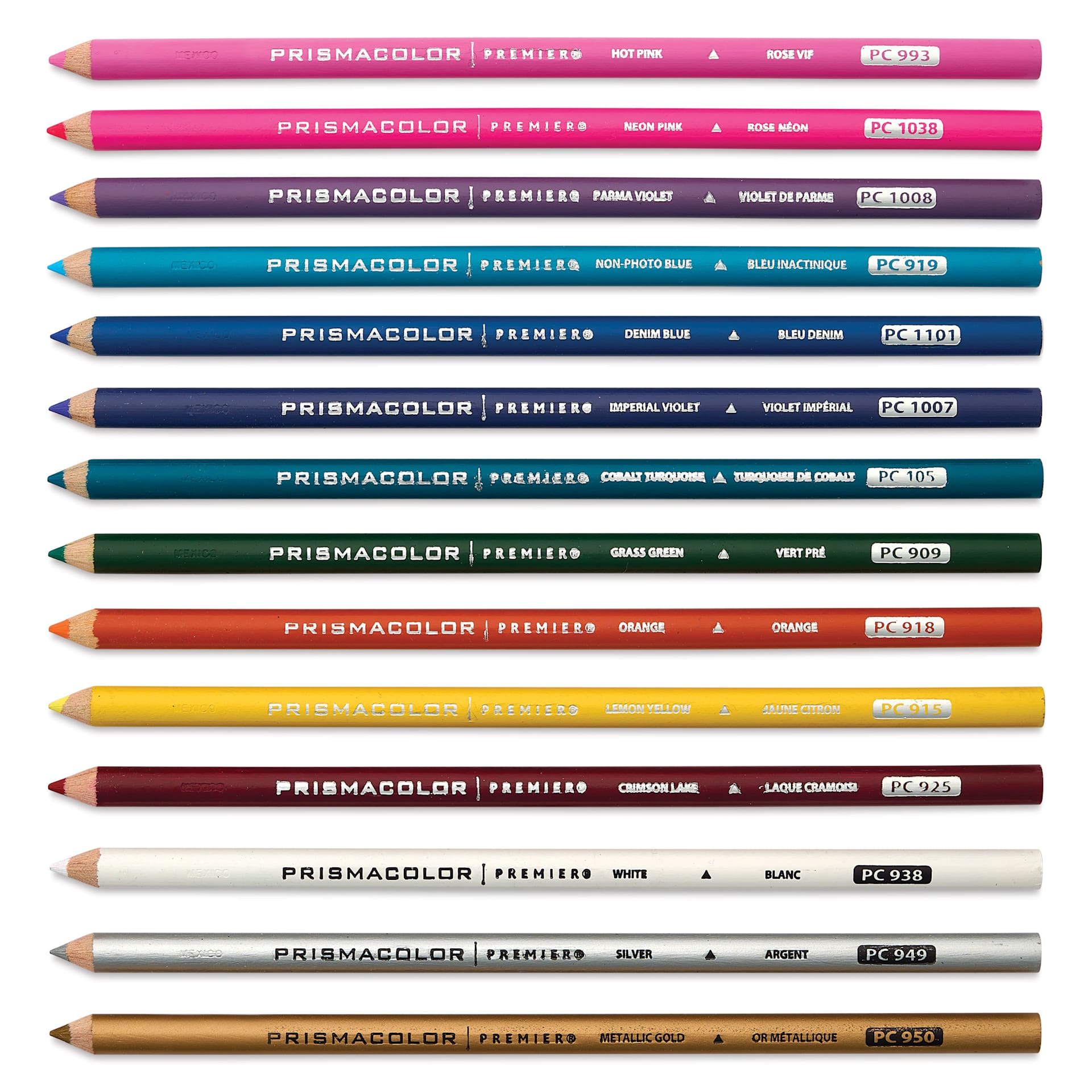Prismacolor Premier Colored Pencils - Set of 14, Dark Colors, set contents