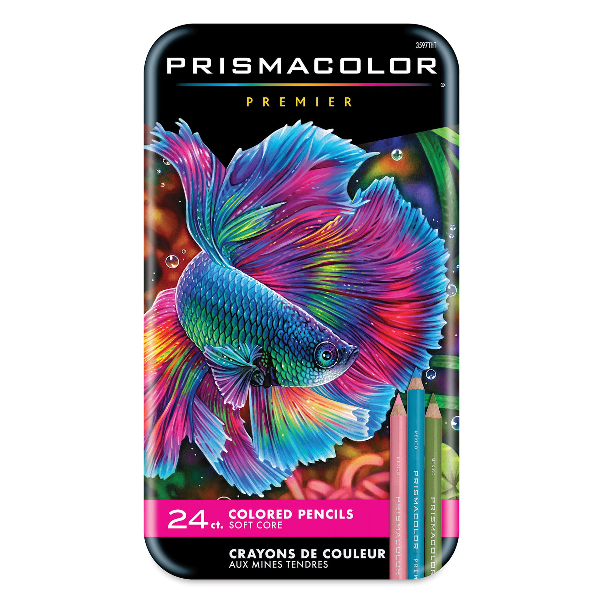 Prismacolor Premier Colored Pencils - Set of 24, Assorted Colors, front of the packaging Prismacolor Premier Colored Pencils - Set of 24, Assorted Colors, front of the packaging