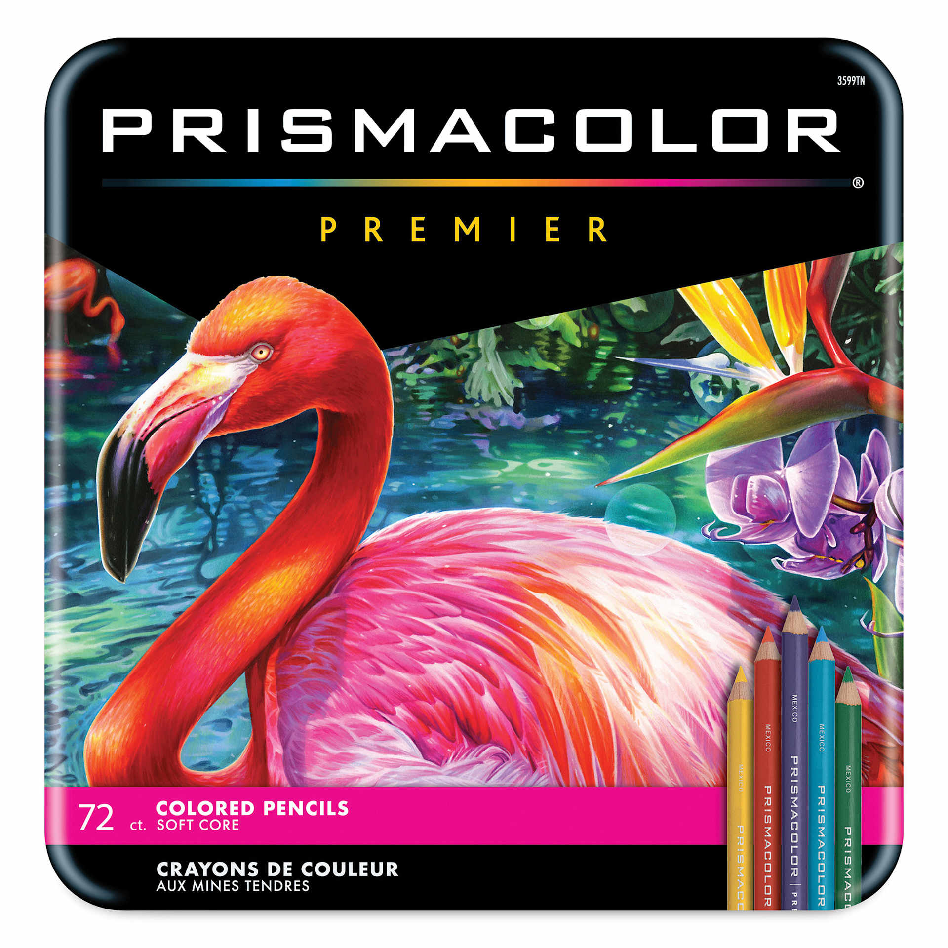 Prismacolor Premier Colored Pencils - Set of 72, Assorted Colors, front of the packaging