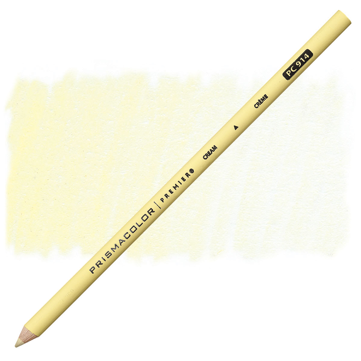 Prismacolor Premier Colored Pencil - Cream pencil and swatch