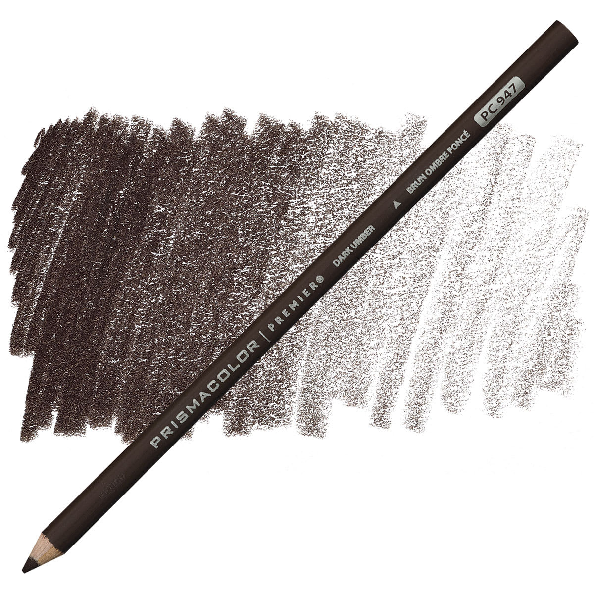Prismacolor Premier Colored Pencil - Dark Umber pencil and swatch