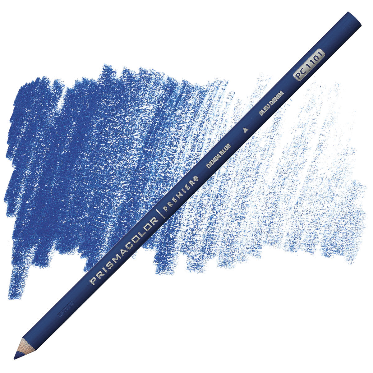 Prismacolor Premier Colored Pencil - Denim Blue pencil and swatch