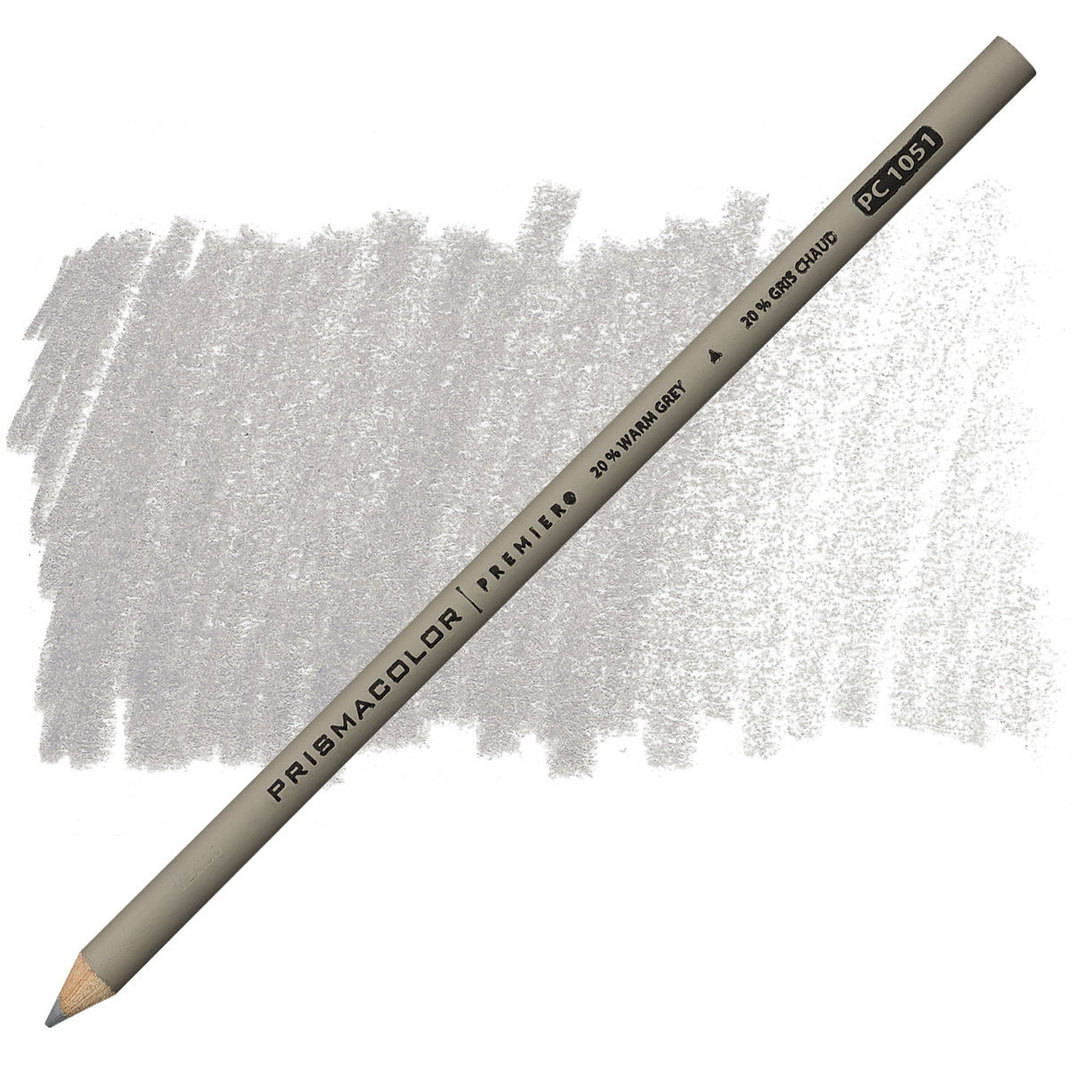 Prismacolor Premier Colored Pencil  - Warm Grey 20% pencil and swatch