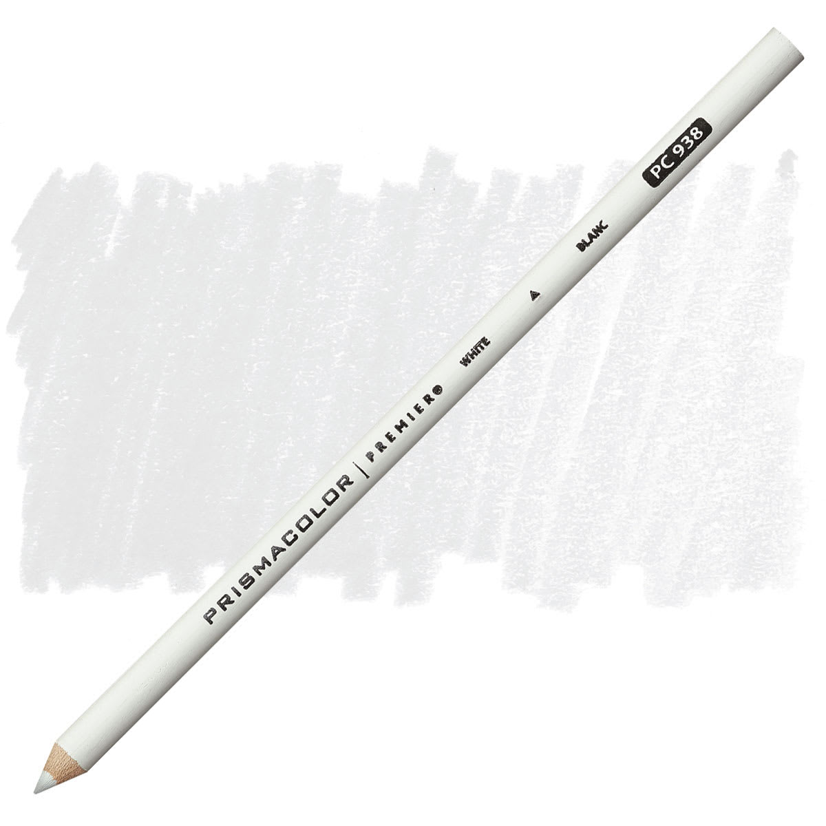 Prismacolor Premier Colored Pencil - White pencil and swatch