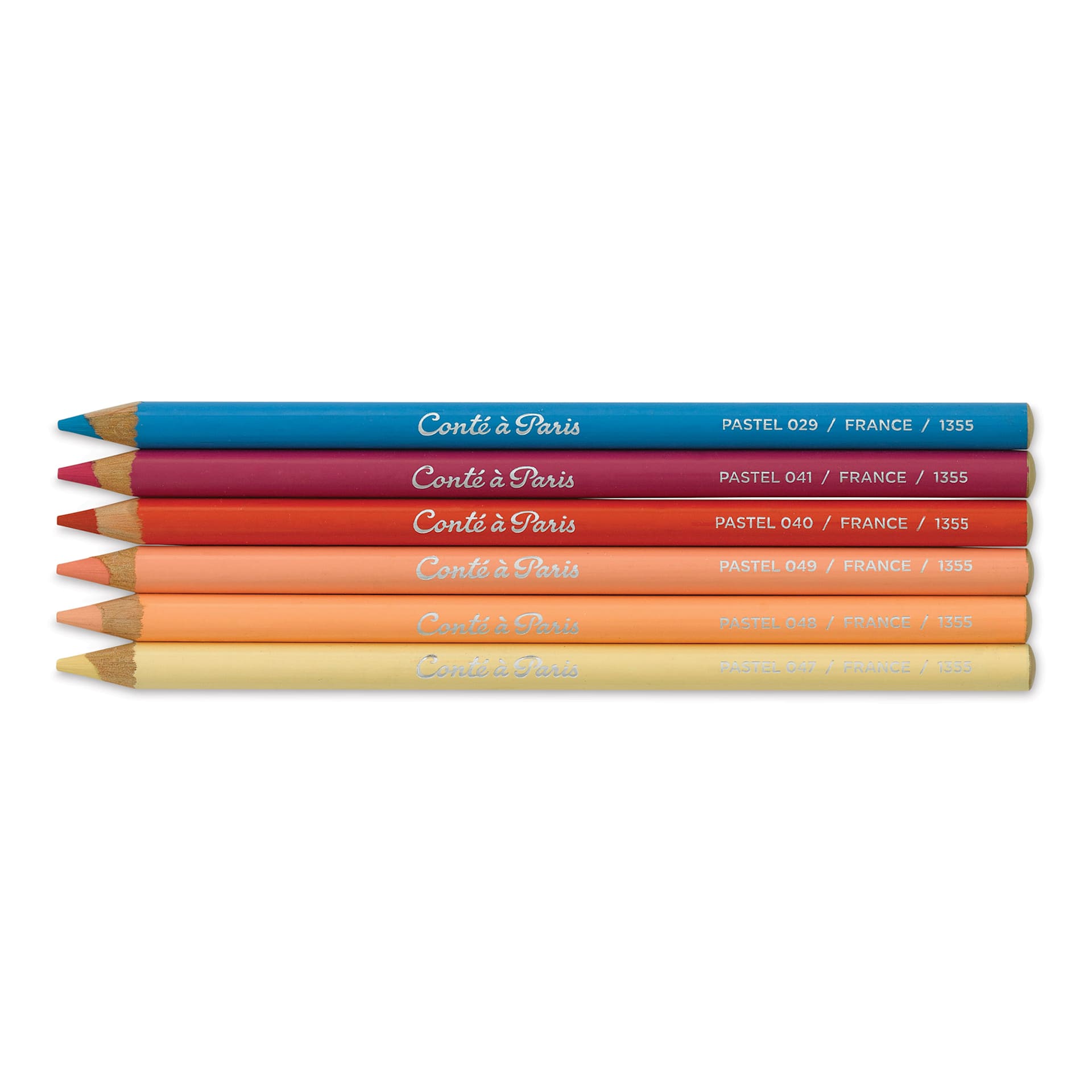 Conté à Paris Pastel Pencils - Set of 6, Portrait Colors, set contents Conté à Paris Pastel Pencils - Set of 6, Portrait Colors, set contents