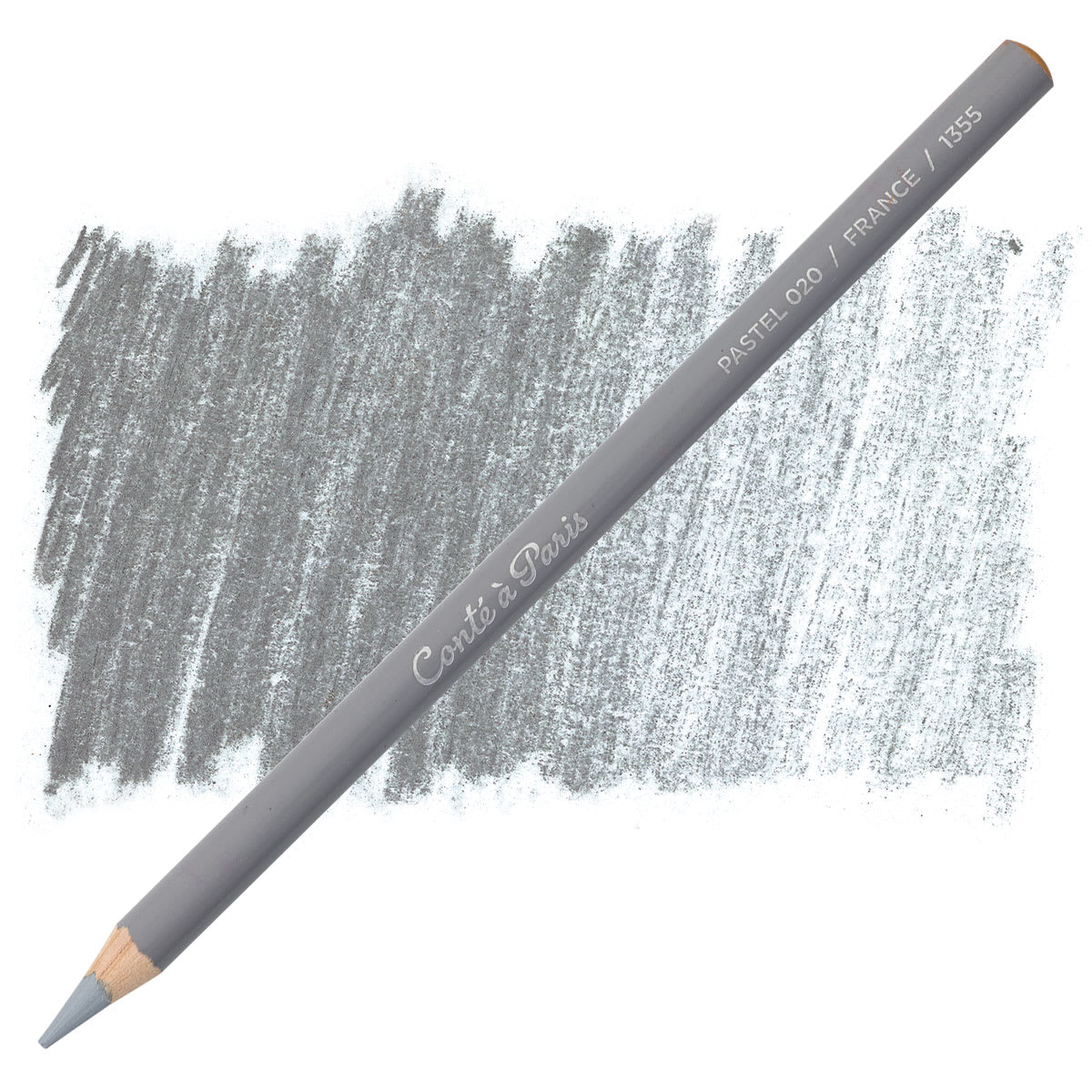Conté à Paris Pastel Pencil - Light Gray pencil and swatch