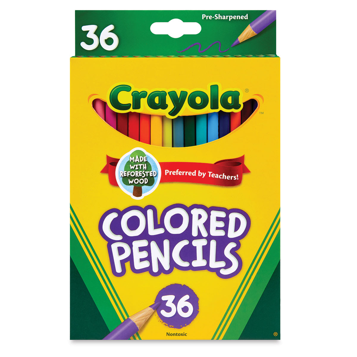 Crayola Colored Pencils - Assorted Colors, Set of 36 (front of package)