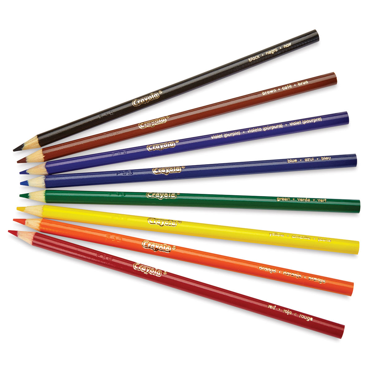 Crayola Colored Pencils - Assorted Colors, Set of 8 (set contents)