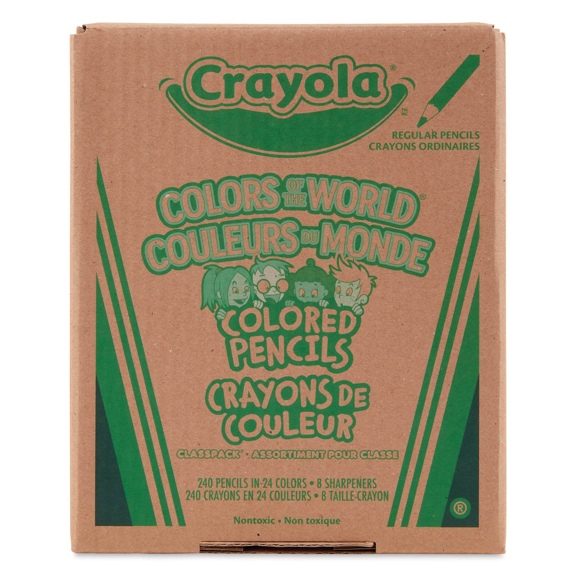 Crayola Colors of the World Pencils - Classpack of 240, front of the packaging