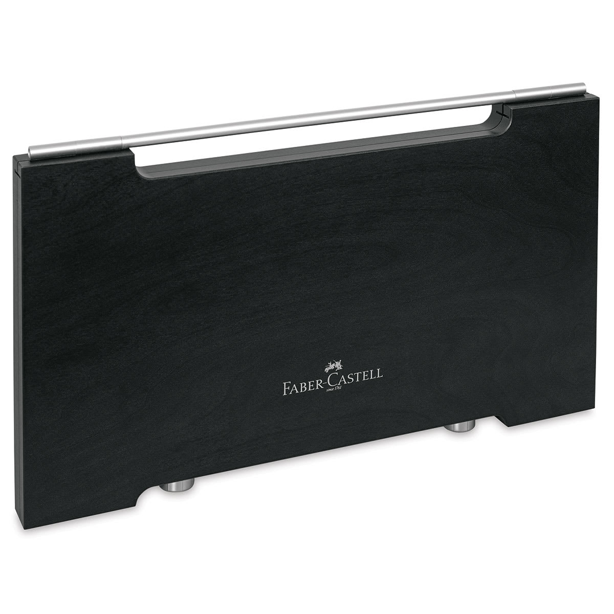 Faber-Castell Polychromos Pencil Set - Wood Box, Set of 120, front of box out of packaging