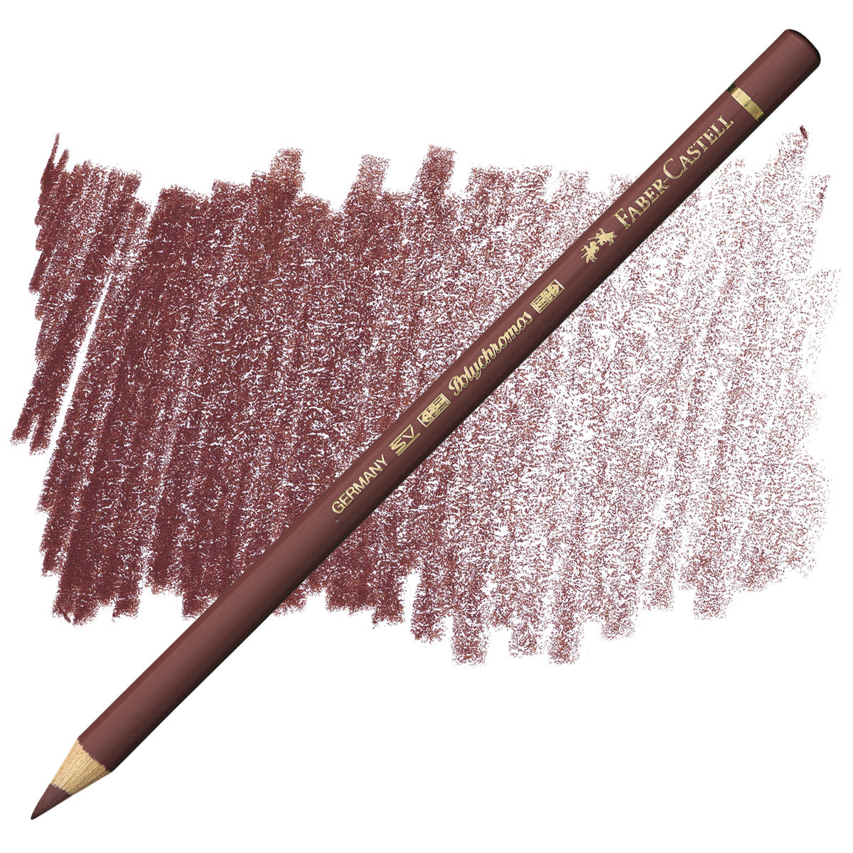 Faber-Castell Polychromos Pencil - Caput Mortuum pencil and swatch
