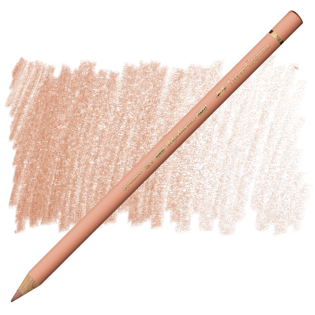 Faber-Castell Polychromos Pencil - Cinnamon pencil and swatch