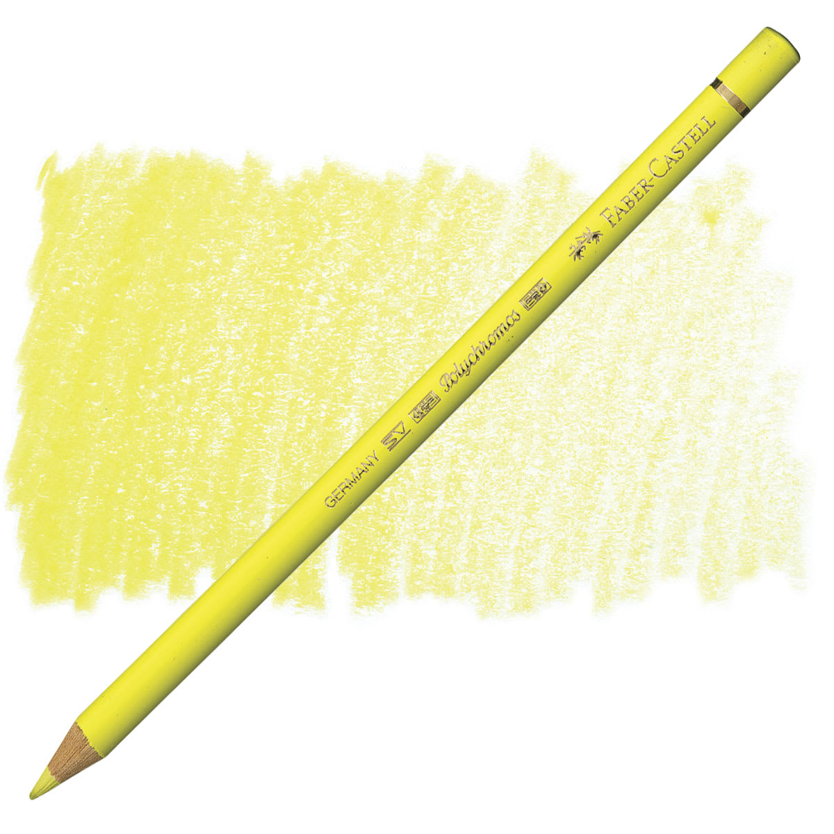 Faber-Castell Polychromos Pencil - Light Yellow Glaze pencil and swatch