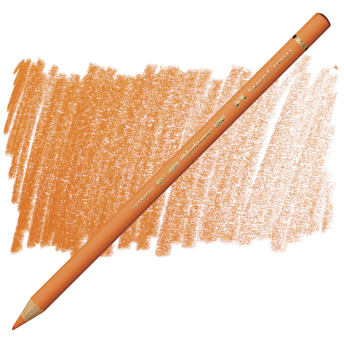 Faber-Castell Polychromos Pencil - Orange Glaze pencil and swatch