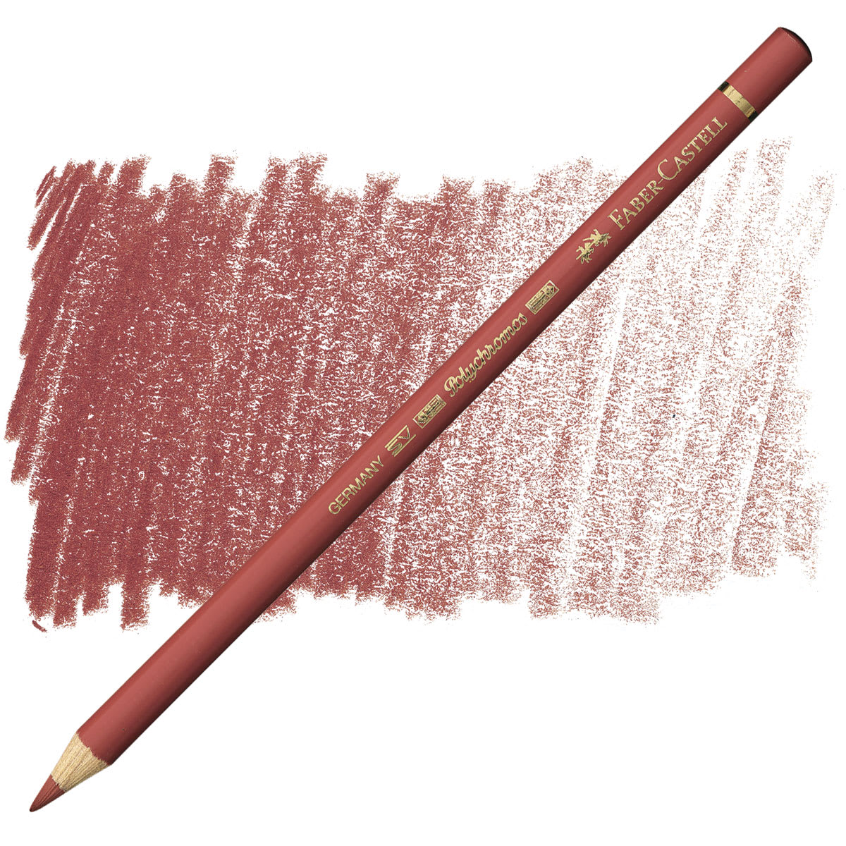 Faber-Castell Polychromos Pencil - Venetian Red pencil and swatch