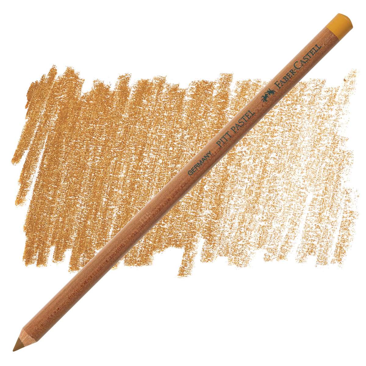 Faber-Castell Pitt Pastel Pencil - Brown Ochre pencil and swatch