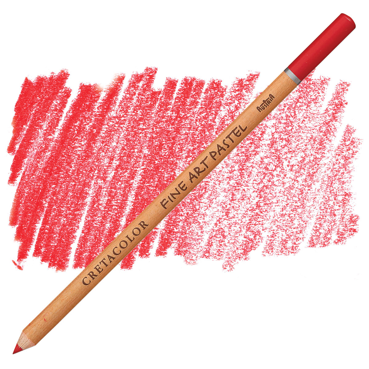 Cretacolor Fine Art Pastel Pencil - Dark Permanent Red pencil and swatch