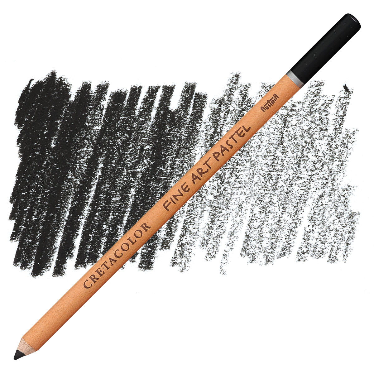 Cretacolor Fine Art Pastel Pencil - Ivory Black pencil and swatch