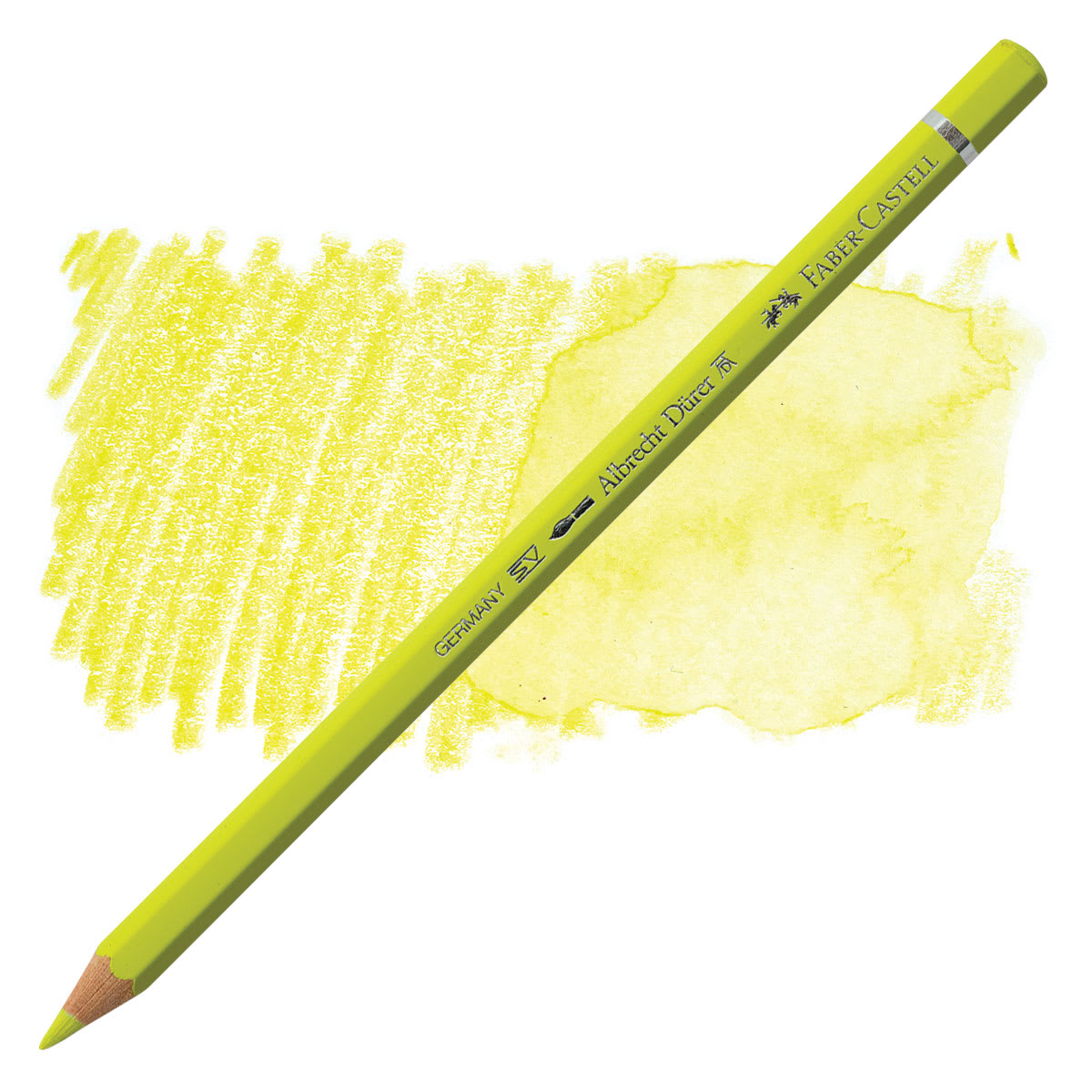 Faber-Castell Albrecht Durer Watercolor Pencil - Cadmium Yellow Lemon pencil and swatch