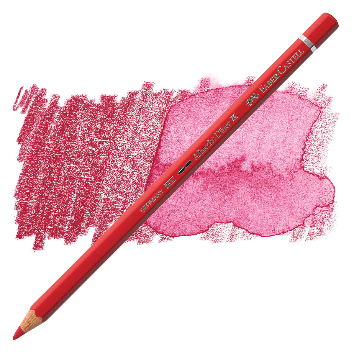 Faber-Castell Albrecht Durer Watercolor Pencil - Deep Scarlet Red pencil and swatch