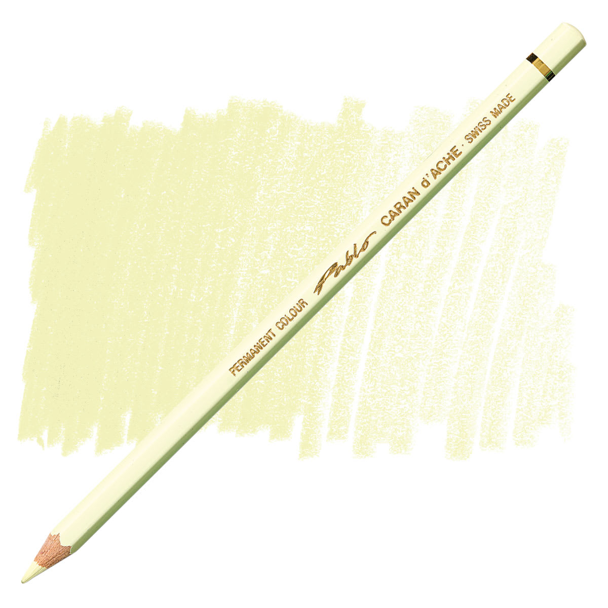 Caran d'Ache Pablo Colored Pencil - Light Lemon Yellow pencil and swatch