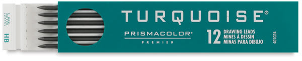Prismacolor Turquoise Leads - Slightly open package of HB hardness leads Prismacolor Turquoise Leads - Slightly open package of HB hardness leads