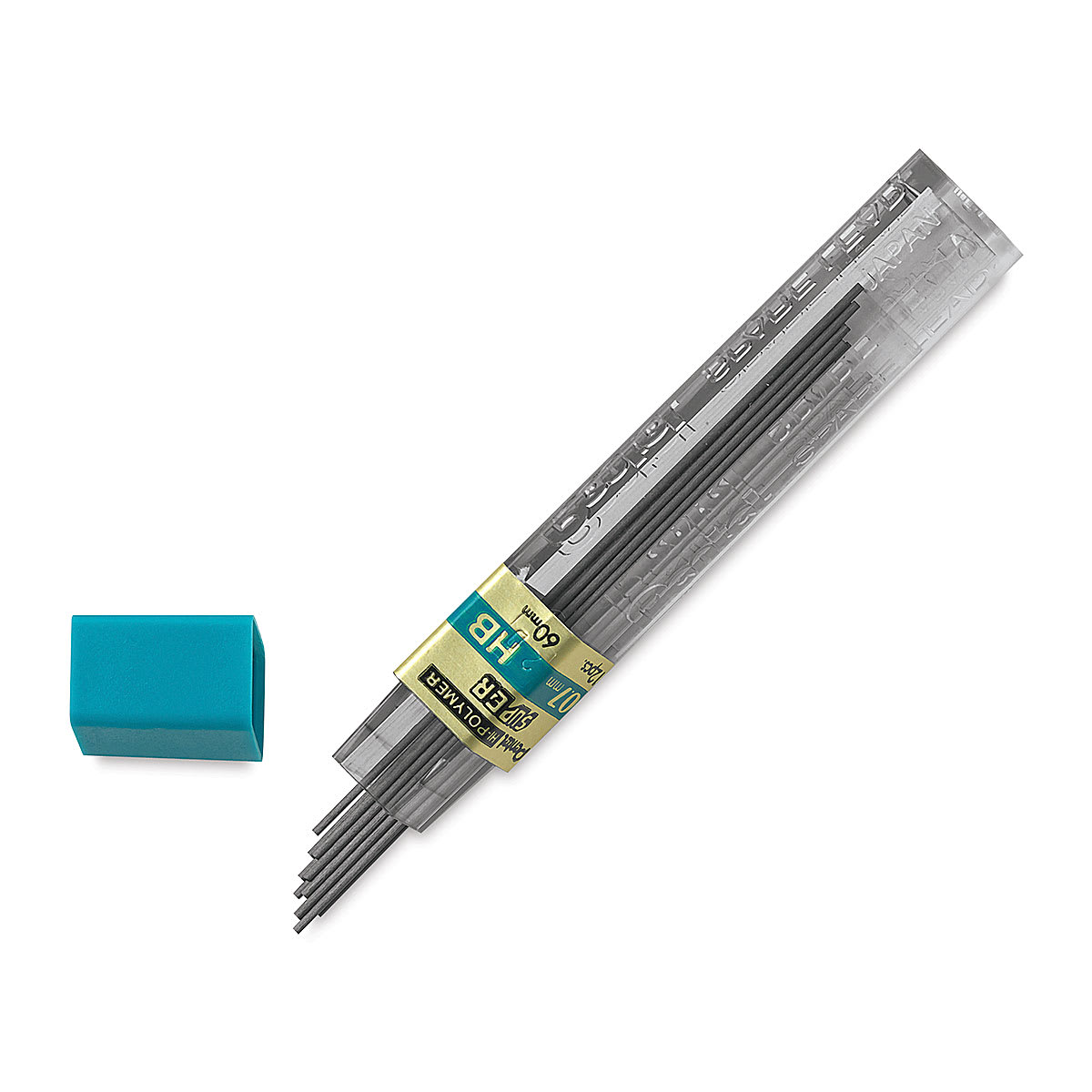 Pentel Graph Gear 1000 Lead Refill - 0.7 mm , Black, HB, Pack of 12