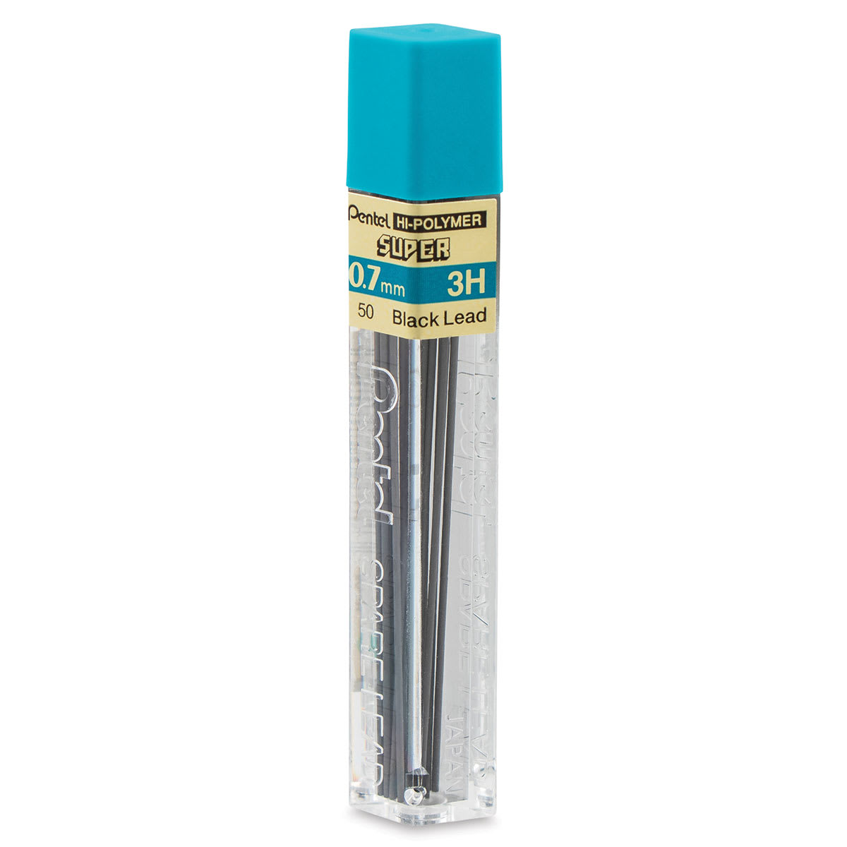 Pentel Hi-Polymer Lead Refills - 0.7 mm, Black, 3H