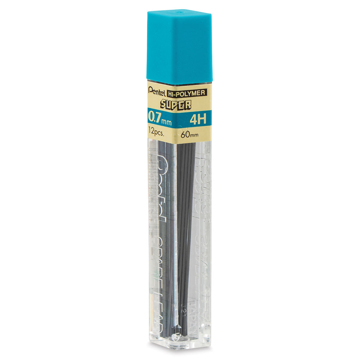 Pentel Hi-Polymer Lead Refills - 0.7 mm, Black, 4H