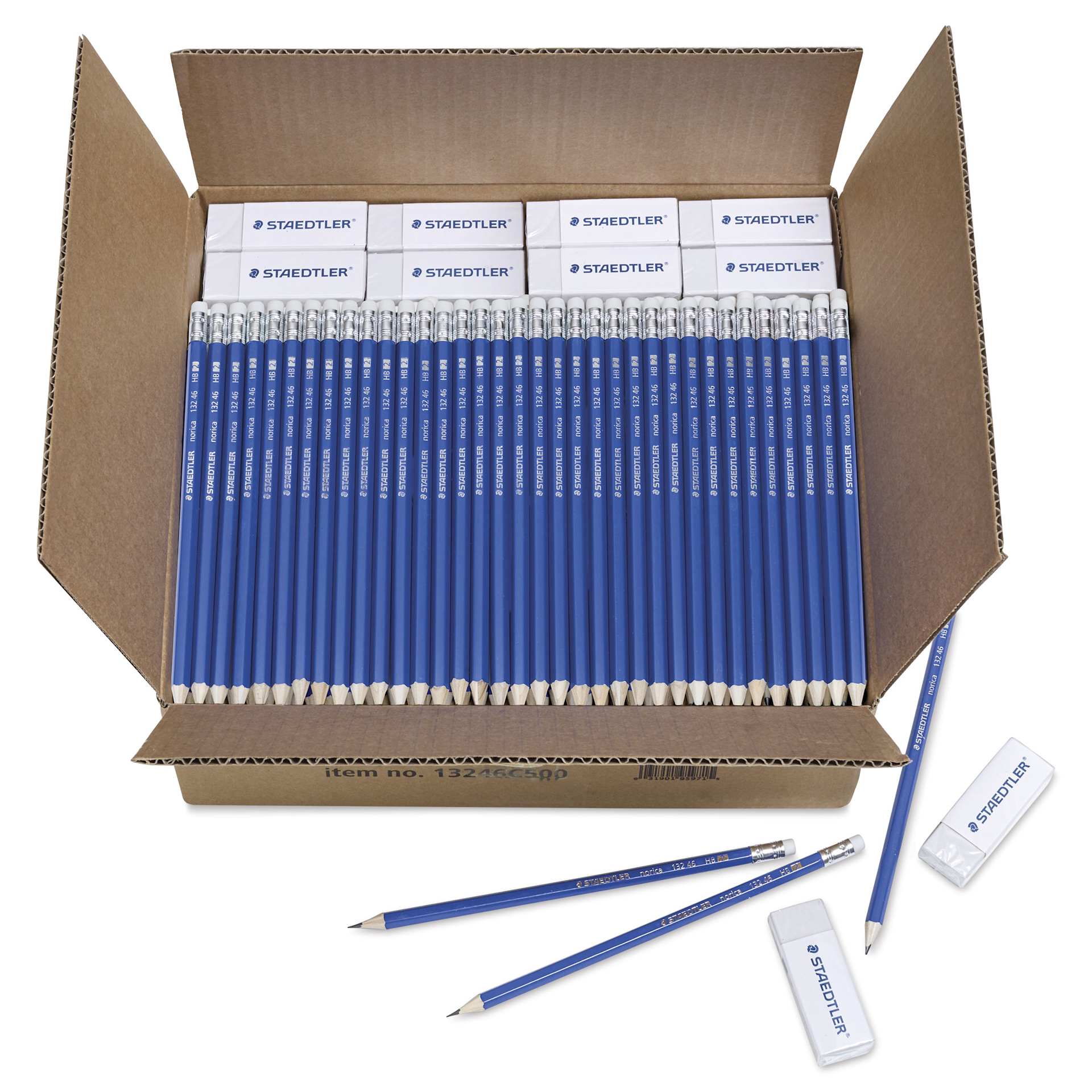 Staedtler My First Norica Pencil - Class Pack of 500, packaging open to show contents