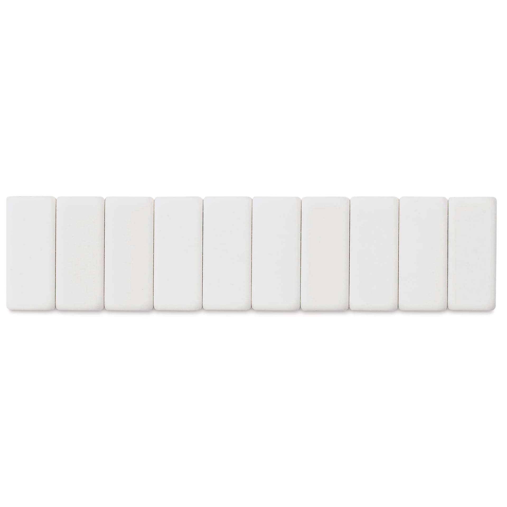Blackwing Pencil Replacement Erasers - White, Box of 10 (out of package)
