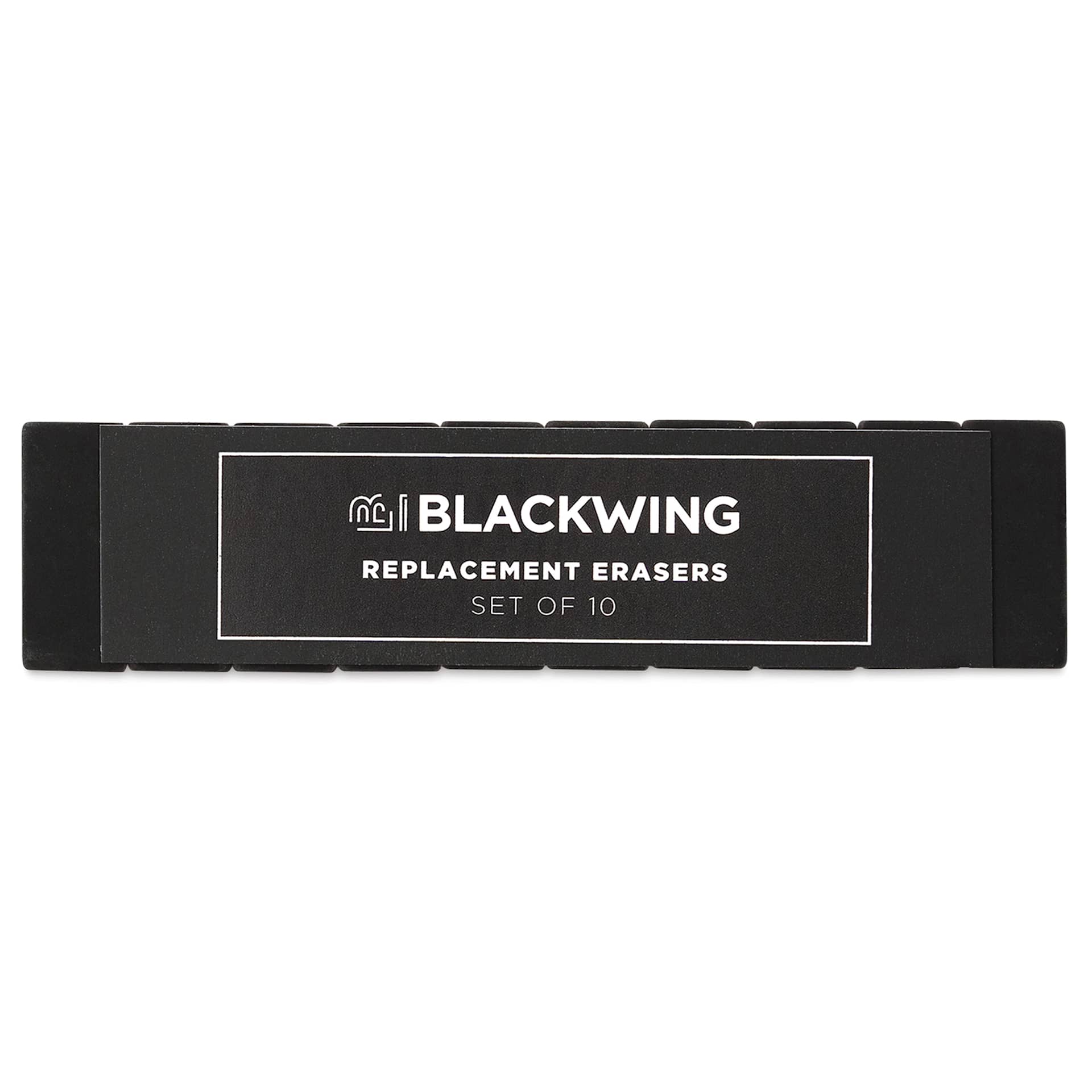 Blackwing Pencil Replacement Erasers - Black, Box of 10