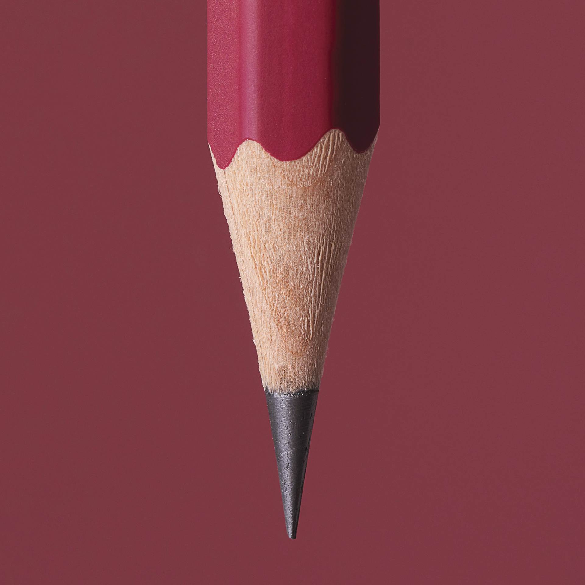 Blackwing Pencils - Matte Red, Pkg of 12, Soft, close-up of the point
