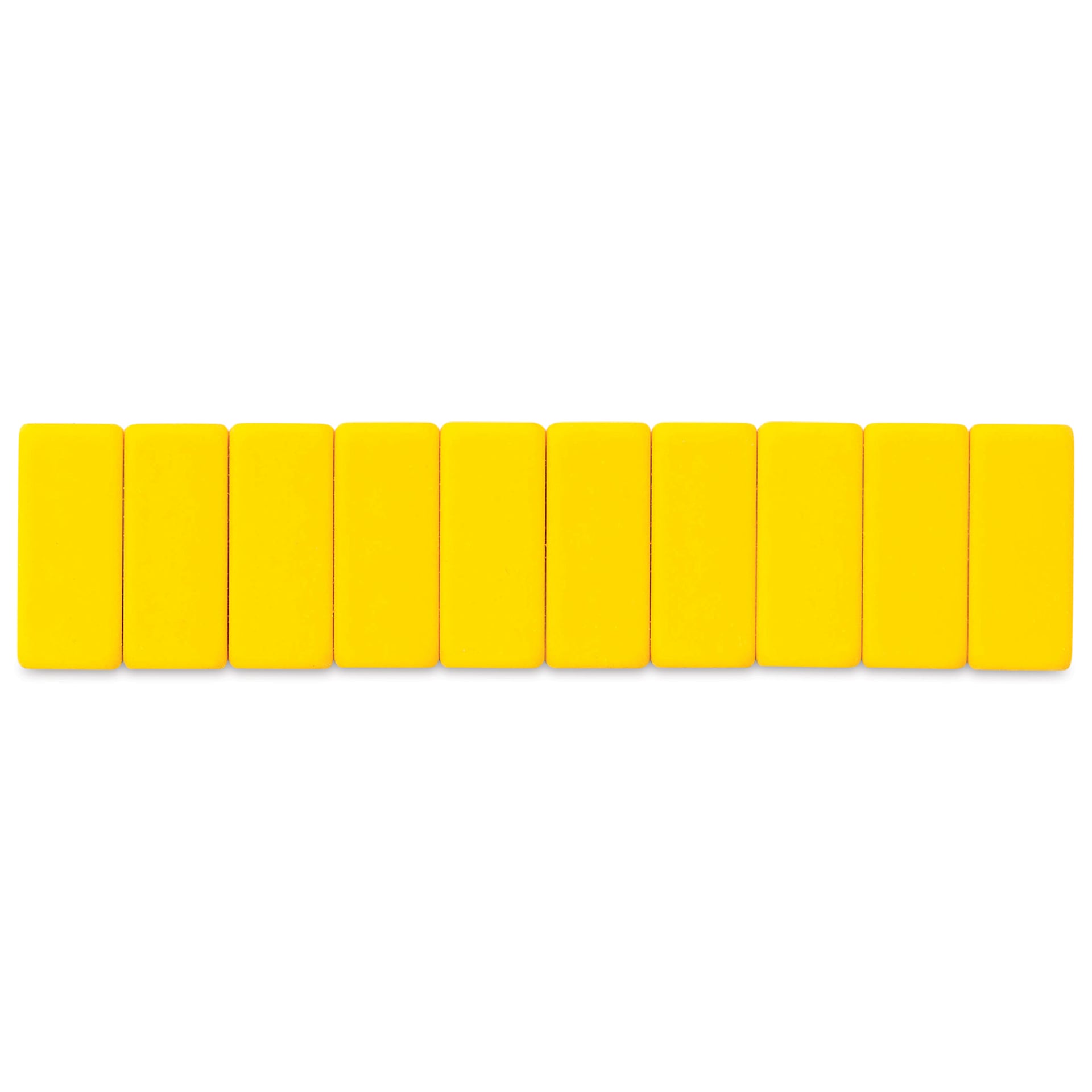 Blackwing Pencil Replacement Erasers - Yellow, Box of 10 (out of package)