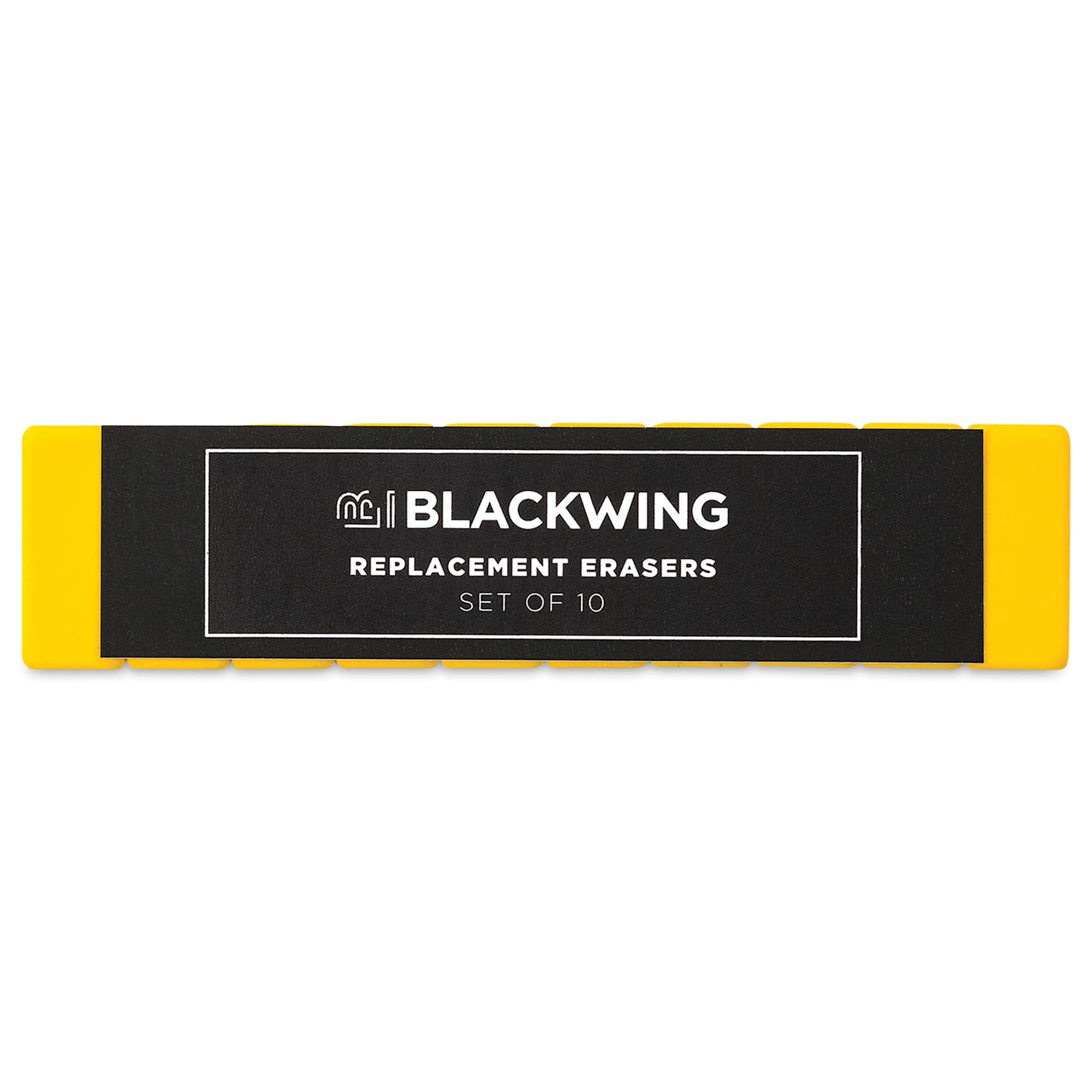 Blackwing Pencil Replacement Erasers - Yellow, Box of 10 (in package)