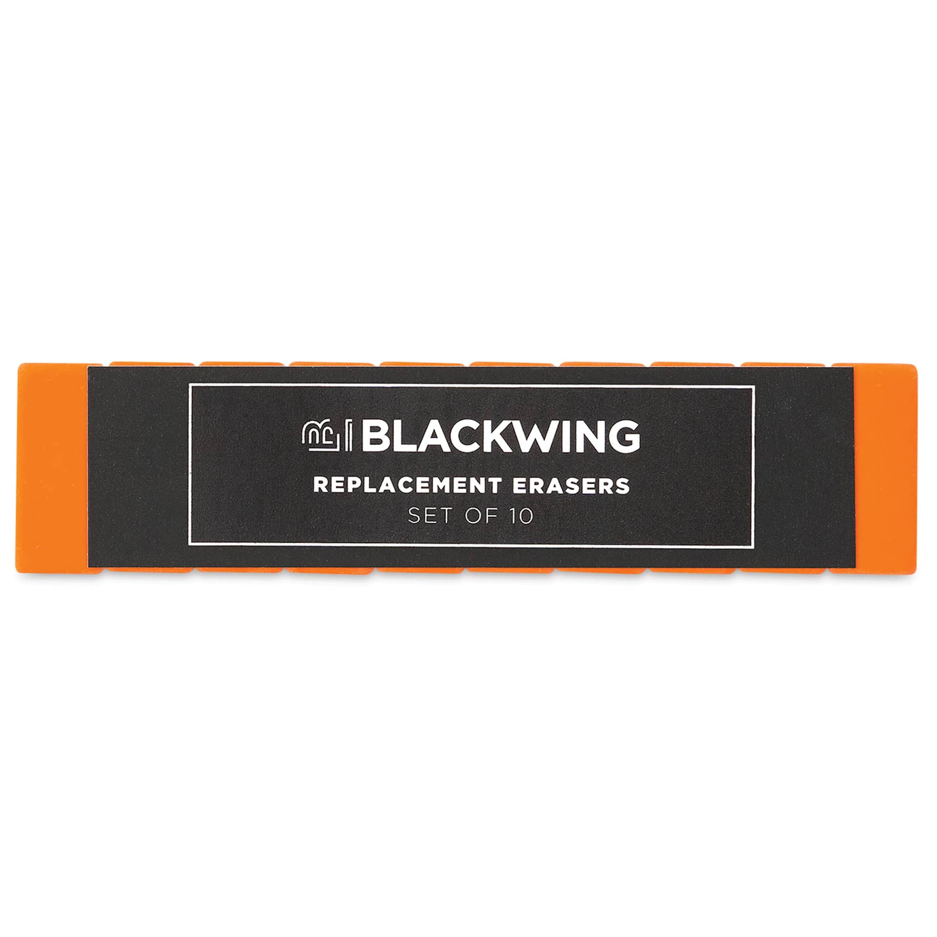 Blackwing Pencil Replacement Erasers - Orange, Box of 10