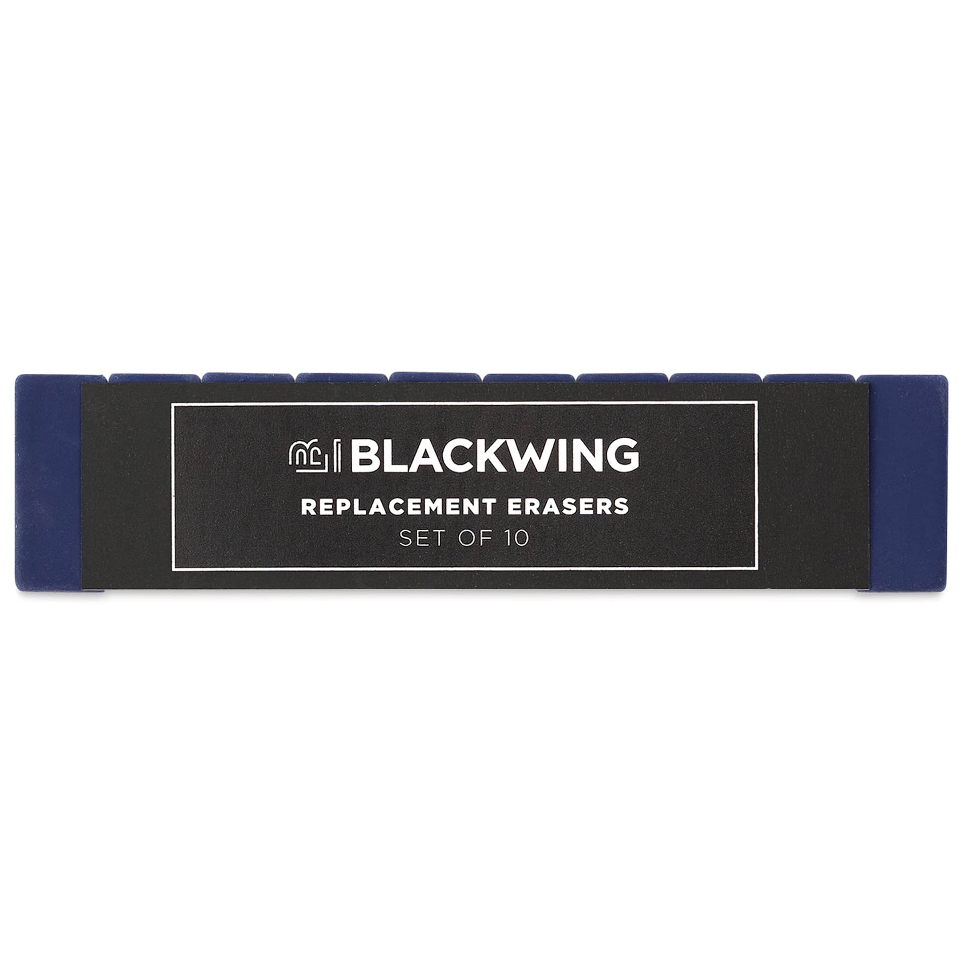 Blackwing Pencil Replacement Erasers - Navy, Box of 10 (in package)