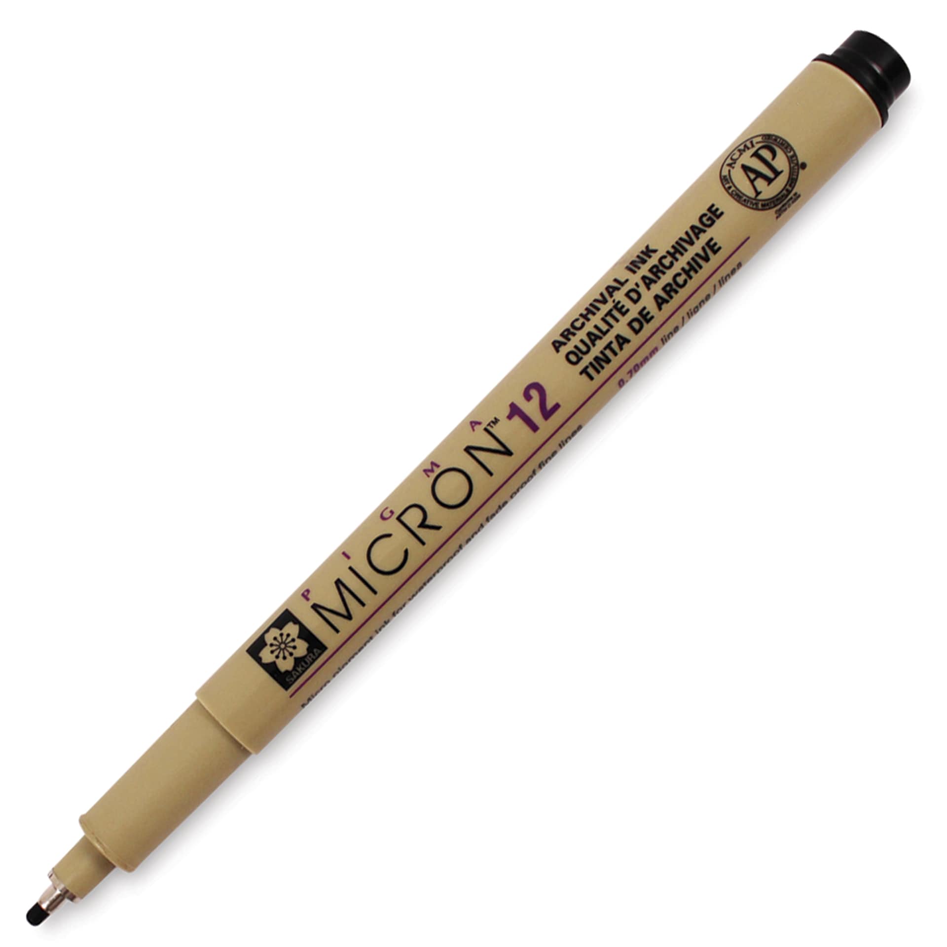 Sakura Pigma Micron Pen - Black, 12