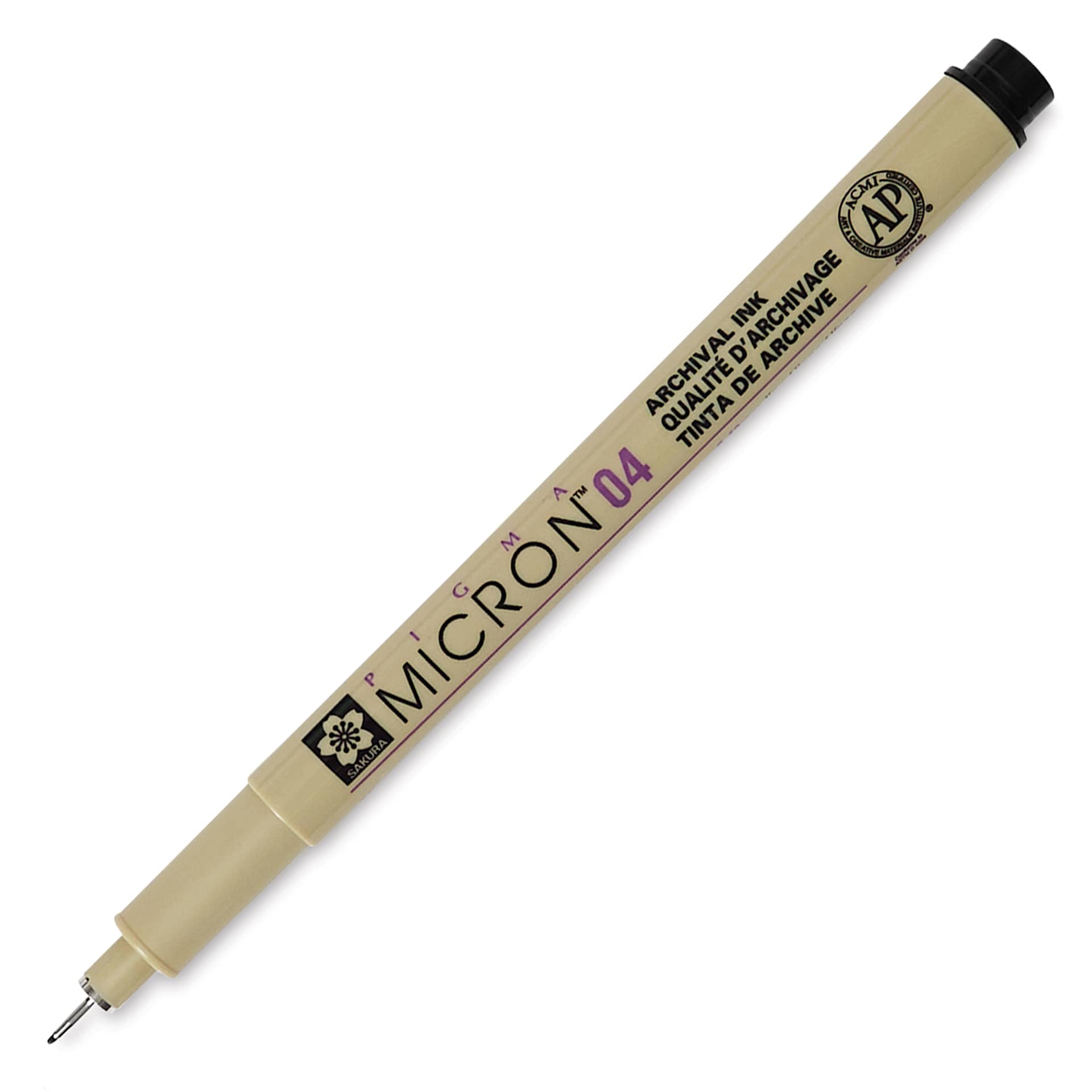 Sakura Pigma Micron Pen - Black, 04, cap off