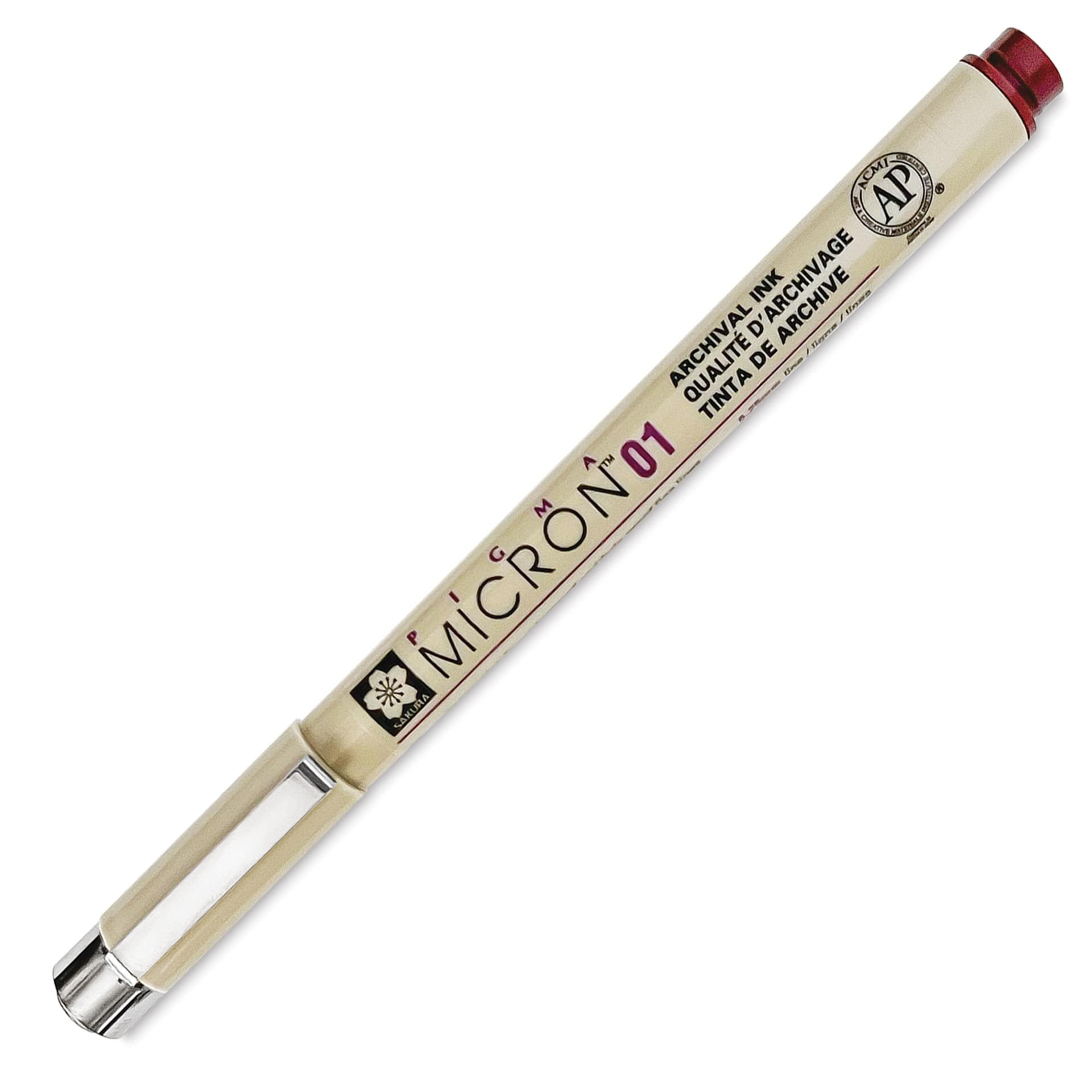Sakura Pigma Micron Pen - Burgundy, 01