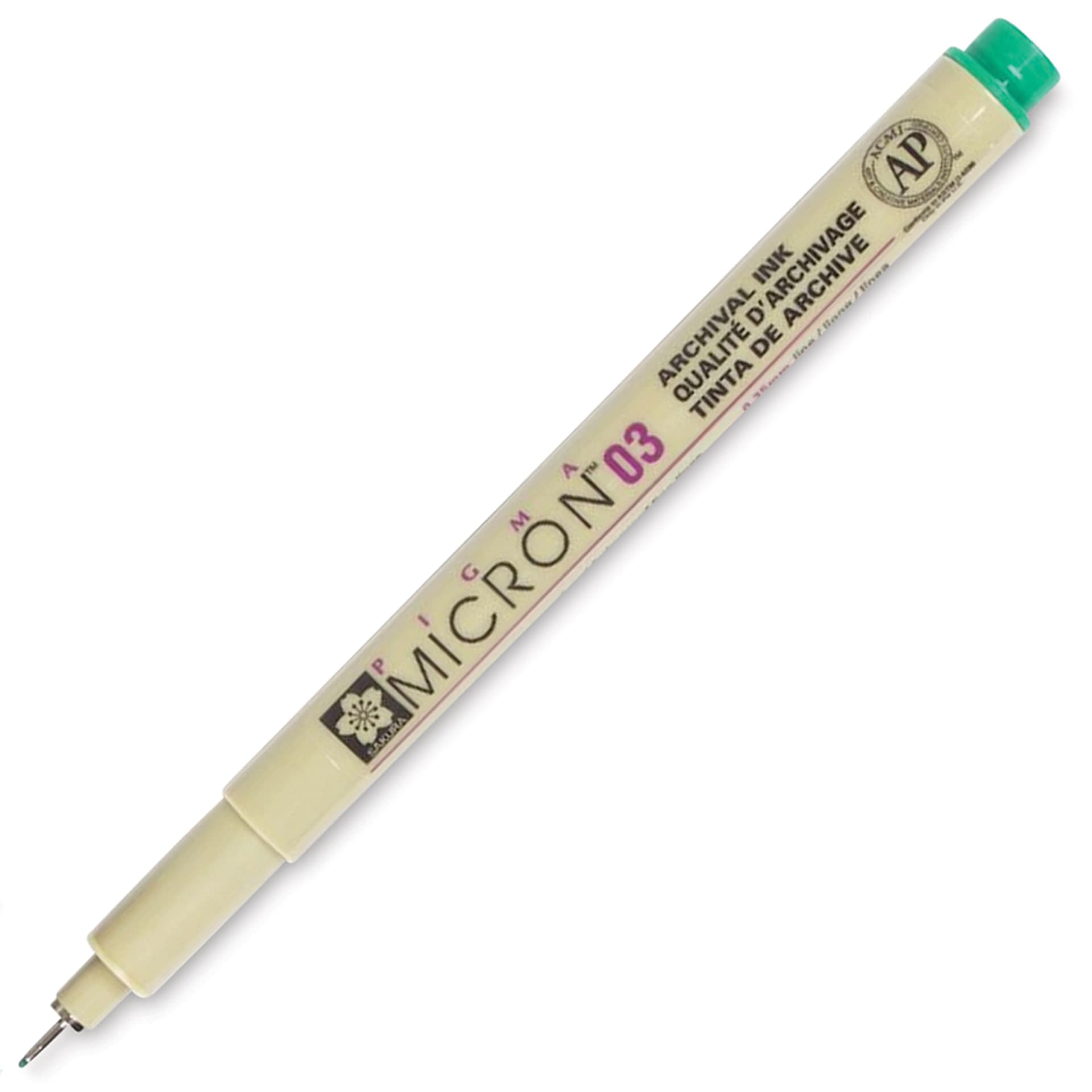 Sakura Pigma Micron Pen - Green, 03