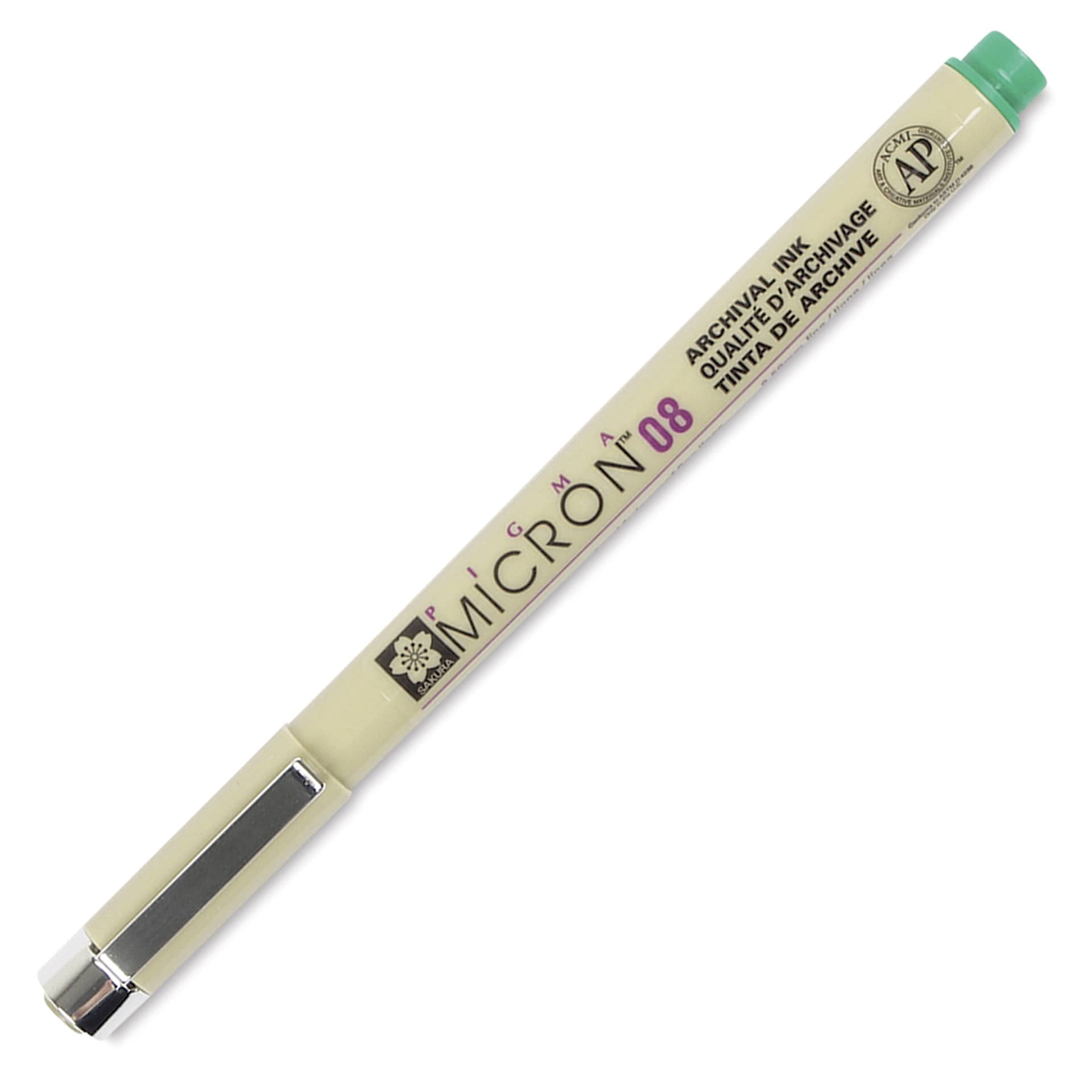 Sakura Pigma Micron Pen - Green, 08
