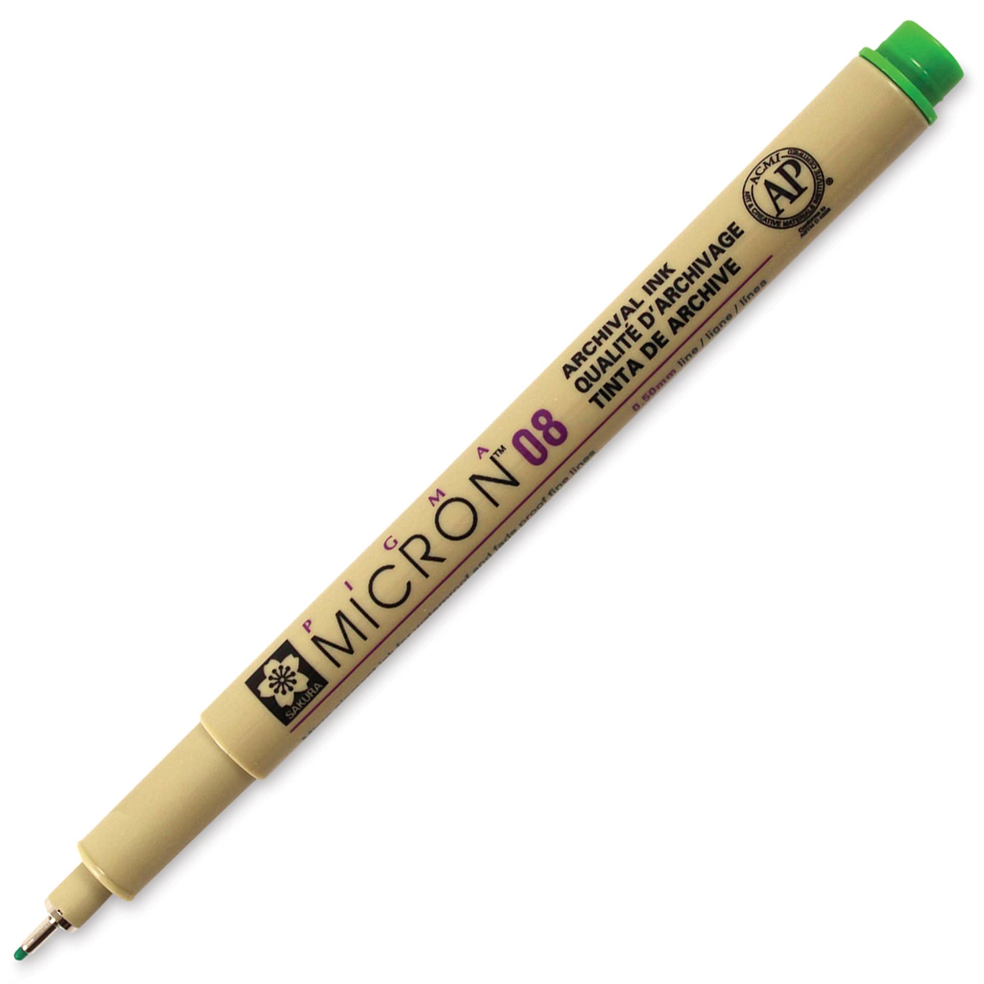 Sakura Pigma Micron Pen - Fresh Green, 08