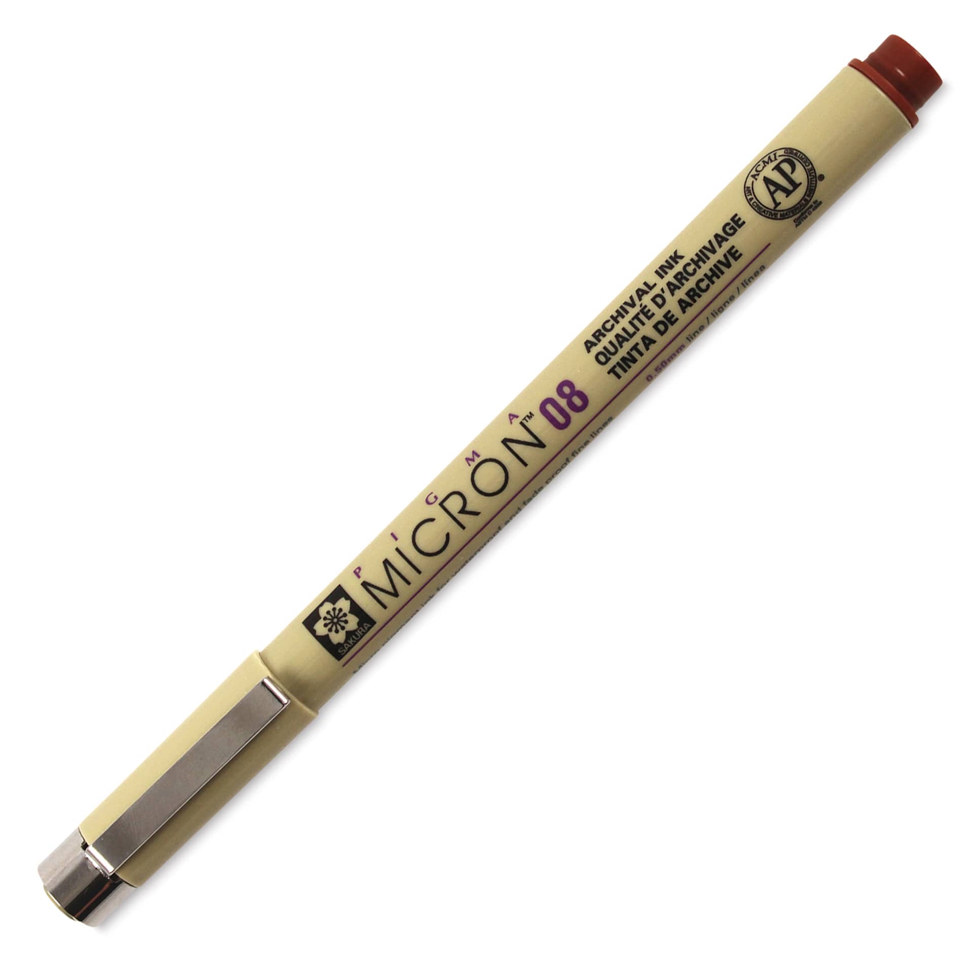 Sakura Pigma Micron Pen - Brown, 08